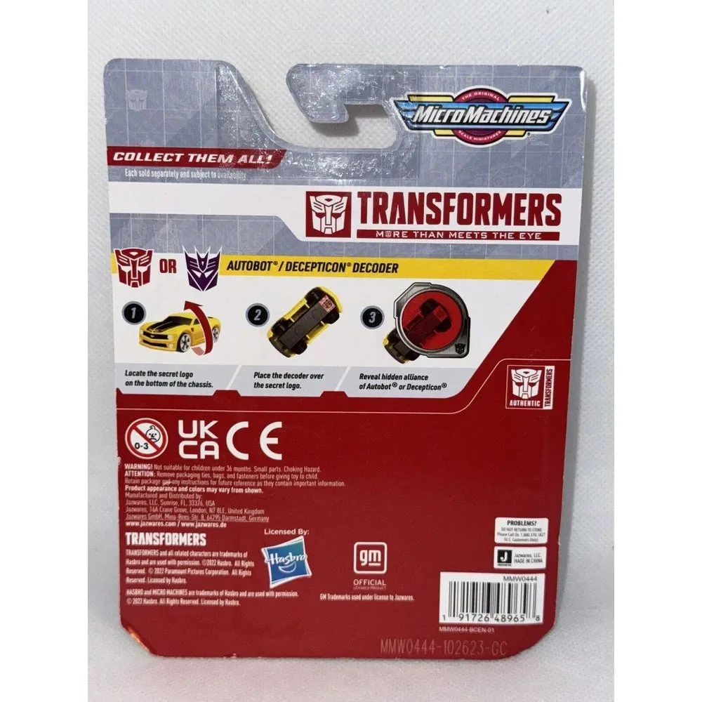 Transformers Micro Machines Series 1 0017 Elita-one & 0013 Sideswipe 2-Pack
